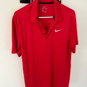 Nike Men's Red Polo Shirt